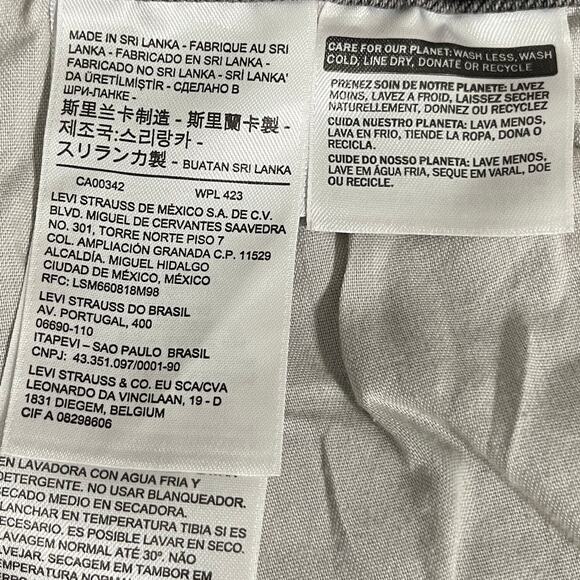 Levi's Ribcage Straight Ankle High Rise Jeans Cosmic Chatter Grey Plus 24W - Picture 11 of 13